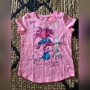 Poppy trolls tee nwt size 6 girls